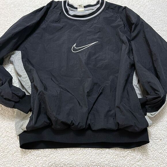 Vintage 1990s Nike Embroidered Windbreaker Pullover - Picture 1 of 11